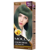 ราคา Molly มอลลี่ คัลเลอร์ ครีม 100 มล สีย้อมผม ยาย้อมผม ปิดผมหงอก แม่สี สีเคลียร์ (13339226445)