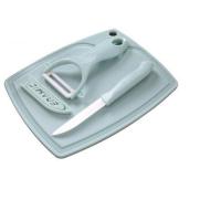 ราคา ชุดเขียงและมีด ชุด3ชิ้น ขนาดเล็ก เขียงพลาสติก มีดปอกเปลือก มีดทำอาหาร (20307185417)