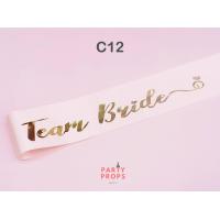 ราคา สายสะพาย เจ้าสาว BRIDE TO BE TEAM BRIDE HEN NIGHT ปาร์ตี้สละโสด Bachelorette party BRIDE TO BE SASH รหัสสินค้า C (21002314729)