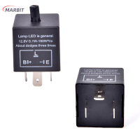ราคา MARBIT 12V 3 PIN LED adjustable Car Flasher แฟลชรีเลย์สำหรับไฟเลี้ยว CF13 (20629578317)
