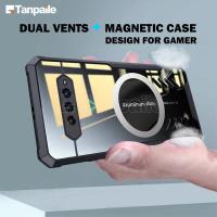 ราคา Tanpaile เคสโทรศัพท์ระบายความร้อนสำหรับ Xiaomi Black Shark 4 4S 5 PRO Redmi K50 Ultra Gaming Poco F4 GT K40 K40S E Sports King กันกระแทก ดูดซับแม่เหล็กไร้สายชาร์จมือถือ บางเฉียบฝาครอบป้องกัน graphene 