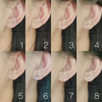 ราคา มินิมอลสีเงิน97 ต่างหูมินิมอลแบบติดหู ราคาต่อ1คู่ พร้อมแป้น ทับหลัง แบบโลหะทุกคู่ (20285906278)