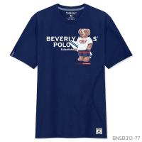 ราคา 2023 Beverly Hills Polo Club เสื้อยืดคอกลมแขนสั้น Clic Bear รุ่น BNSB312 เสื้อยืดคอตตอนลำลอง (20223019582)