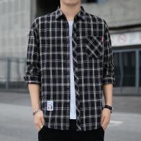 ราคา FUGUINIAO เสื้อเชิ้ตผู้ชายลายสก๊อตแขนยาวเสื้อสุภาพบุรุษทางธุรกิจแฟชั่นใหม่ (10103726433)