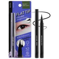 ราคา BABY BRIGHT flat tip eyeliner 0 7Gแฟลตทิปอายไลน์เนอร์ เบบี้ไบร์ท อายไลน์เนอร์ปลายพู่กันหัวแบน กรีดง่าย วาดเส้นคมชัดได้ 2 สไตล์ (19778954081)