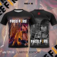 ราคา เสื้อเกมส์Free Fire เสื้อฟีฟายพิมพ์ เสื้อยืดลายเกรดพรีเมียม รหัสLT116 (6843642314)