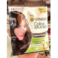 ราคา GARNIER color naturals การ์นิเย่ คัลเลอร์ แนทเชอรัลส์ ครีมเปลี่ยนสีผมกานิเย่ กานิเย่แบบสระ (18598857887)