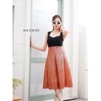 ราคา กระโปรงผ้าโฟมลายวิ้งๆทรง7ชิ้นซิปหลัง เอวยืด27 34นิ้ว (20923579911)