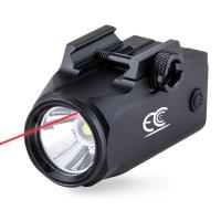 ราคา 800 Lumens S Trobe ยุทธวิธีไฟฉายสีเขียวสีแดงเลเซอร์ LED C Ombo ปืนแสงปืนเลเซอร์สายตาอาวุธแสงที่มี PICATINNY รถไฟ (20444239464)