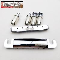 ราคา WK Original Wilkinson Chrome Silver Tune O Matic Style Electric Guitar Bridge For Lespaul LP SG Guitar WOGT1 WOGB2 (17572383654)