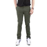 ราคา กางเกงขายาวชิโน่ ผ้ายืด ทรงกระบอกเล็ก by TOMMY BROWN (9668054863)