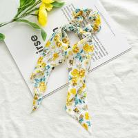 ราคา ที่รัดผมผ้ายืดหยุ่นยางรัดผมหวาน1ชิ้นโบว์ผูกริบบิ้นยาวผ้าพันคอหางม้าผ้าชีฟองที่มัดผมพิมพ์ลายผ้าชีฟองลายดอกไม้ (19594981590)