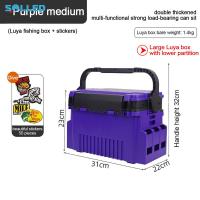 ราคา Tackle Box Large Multifunctional Storage Box Fishing White Tackle Box Organizer Art Craft Tool Box With 50pcs Stickers (20724807439)