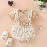 ราคา Baju ชุดหมีสองชิ้นเด็กสาวดอกไม้ชุดจั้มสูทเด็กผู้หญิงทารกแรกเกิด3 6 12 Bulan สำหรับฤดูร้อน Baju Bayi Perempuan (18803996291)