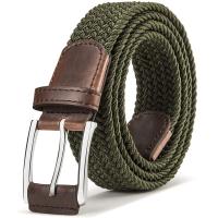 ราคา เข็มขัดยืดผู้ชายBULLIANT Mens Woven เข็มขัดผ้าถัก1 3 8สำหรับกอล์ฟกางเกงลำลองเสื้อเชิ้ตยีนส์ (14867549578)