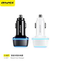 ราคา Awei C 833 15วัตต์คู่ USB มินิชาร์จไฟในรถ3 1A ค่าใช้จ่ายสมาร์ท2พอร์ต USB ใสที่อยู่อาศัยรถโทรศัพท์ชาร์จคุ้มครองสำหรับหัวเว่ยซัมซุง iPhone 14 12 Pro (15789446923)
