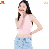 ราคา ChobCrop เสื้อกล้ามครอป ผ้าเรย่อน 2 ชั้น ผ้ายืดมาก แขนกุด เอวลอย Rayon 001 (18481810595)