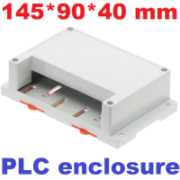 ราคา กล่อง PLC ขนาด 145 90 40 mm ไม่มีรู สีขาว plastic box enclosure electronics plastic housing din rail enclosure electrical cabinet PLC plastic junction box enclosure white color (18608159108)