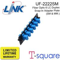 ราคา Link UF 2222SM Fiber Optic 6 LC Duplex Snap In Adapter Plate SM MM (1911360111)