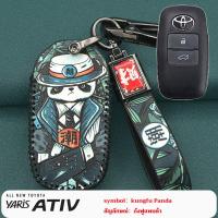 ราคา พวงกุญแจอวยพร toyota yaris ฝาครอบกุญแจหนัง yaris ativ เคสกุญแจ yaris ativ 2022 2023 (21206504750)