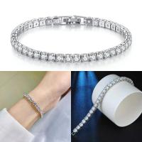 ราคา Pyn jewelry สร้อยข้อมือฝังเพชร 30 ตังค์ เงินแท้ 92 5 ชุบทองคำขาว D7378 (18258234207)