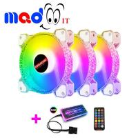 ราคา พัดลม RGB Coolmoon Colorful รีโมทคอนโทล Crystal (7303446569)