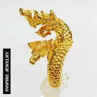 ราคา Inspire Jewelry แหวนพญานาค ตัวเรือนหุ้มทองแท้ 100 24K Thai Quality พรเก้าประการ นำโชค เสริมดวง ปรับขนาดได้ (213644556)