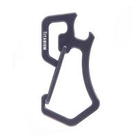 ราคา Multitool Titanium Carabiner พวงกุญแจพวงกุญแจคลิปสปริงพร้อมที่เปิดขวด (15765338649)