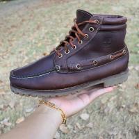 ราคา ส่งฟรี 8US 26cm 41eu รองเท้าTimberland Mens 7 Eye Chukka TBL B Lace up Boots Dark Brown (21307838806)