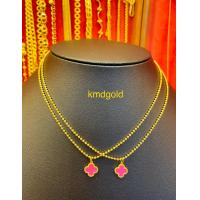 ราคา KMDGold สร้อยคอทอง2สลึง ลงยาสวยงาม สินค้าทองแท้พร้อมใบรับประกัน (11567933420)