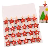 ราคา Wooden Clips For Pictures Decorative Photo Paper Display Clip Party Decoration For Living Room Door Apartment School For Paper Card Photo honest (20710287194)