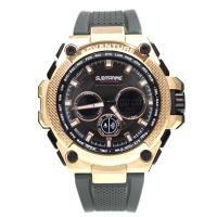 ราคา ใหม่ล่าสุด นาฬิกาผู้ชาย US SUBMARINE เรือนเหล็ก สายยางซิลิโคน 2 ระบบ Quartz และ Digital จอ และไฟLED กันน้ำ 100 จับเวลา ตั้งปลุกได้ ส่งเร็ว ส่งไว (20503192218)