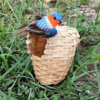 ราคา รังนกแก้ว รังชูการ์ บ้านนก รังนก ที่นอนนกแก้ว สำหรับนกขนาดเล็ก ชูการ์ กระรอก วัสดุไม้ไผ่ (20332938168)