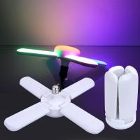 ราคา Telecorsa หลอดไฟ LED 75W ทรงใบพัด 4 ใบพัด หลากสี พับได้ หลอดไฟ 4 ใบพัด รุ่นJMf E27 75W 54A SONG (1425434847)