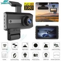 ราคา รถแบบมีสองเลนส์ Dvr เครื่องอัดวิดีโอหน้าปัดจอ Hd ขนาด3นิ้วกล้องกล้องติดรถยนต์หน้าและกล้องในตัว (18540885073)