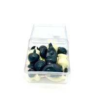 ราคา หมากรุกพลาสติก 32ตัว 2สี พร้อมกระดานกระดาษในกล่องพลาสติก (14840784509)