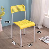 ราคา VIGOR เก้าอี้พลาสติก42x45x80cm เก้าอี้ทานอาหาร เก้าอี้นวม เก้าอี้สำนักงาน ที่นั่งและหลัง ระบายอากาศ วางซ้อนกันได้ รับน้ำหนักได้ 500KG (21057070226)