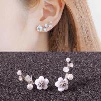 ราคา lovemango ต่างหูห้อยดอกเดซี่สไตล์เกาหลี ต่างหูแฟชั่น Korean style daisy flower back hanging earrings (8278126072)