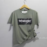 ราคา เสื้อยืด Wrangler ผู้ชาย ผู้หญิง ผ้าคอตตอน 30s นำเข้า ฟรีถุงกระดาษ (19493900137)