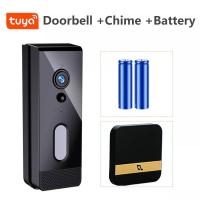 ราคา Tuya Video Doorbell WiFi กลางแจ้งประตู Bell กันน้ำ IP65แบตเตอรี่ Intercom สมาร์ทโฮม Google Alexa ประตูโทรศัพท์กล้อง (21171198030)
