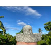 ราคา หินบดยา ครกปากกว้าง บดยา เครื่องบดยา ครกทรงแบน ครกหิน ใช้มือบดหมุนสากหินวนๆขนาดพกพาได้ ฐานใช้เป็นเขียงหั่นหรือที่ลับมีดก็ได้ ตำบดทุบ ทับหั่นลับมีด จบในที่เดียว (16162267464)