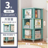 ราคา ชั้นวางของ ชั้นวางหนังสือ ชั้นหนังสือสามารถหมุนได้ 360 องศา สไตล์เรียบง่าย ระหว่างชั้นสูง มีล้อเลื่อน ทำความสะอาดง่าย เเข็งเเรง ทนทาน (19414405384)