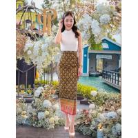 ราคา กระโปรงลายไทยประยุกต์ กระโปรงสำเร็จรูป กระโปรง กระโปรงผ้าไทย ผ้าถุงสำเร็จ ผ้าถุงทบหน้า ผ้าถุงไทย ไปวัด ไปทำบุญ (19225455947)