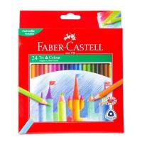 ราคา Faber Castell เฟเบอร์ คาสเทลล์ สามเหลี่ยมยาว 24สี (802146532)