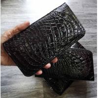 ราคา สีดำ กระเป๋าหนังจระเข้แท้ ซิบเดี่ยว รุ่นยอดนิยม (20893473601)