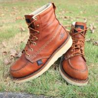ราคา ส่งฟรี 7US 25CM รองเท้า Thorogood AMERICAN HERITAGE 6 TOBACCO MOC TOE MAXWEAR WEDGE STYLE 814 4200 Made in USA (21115555658)