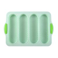 ราคา 4 9 Holes Food Grade Stomates Silicone Cake Mold Hamburger Bread Dog Mould Silicone Baking Mold Bakery Accessories (20022939477)