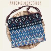 ราคา กระเป๋าผ้าทอ กระเป๋า รุ่นแซนด์วิช 2 ช่องประกบ ผ้าทอลาย กระเป๋าสะพายข้าง กระเป๋าผ้า จุของได้เยอะ เลือกลายตามสไตล์ที่ชอบ (17114683201)