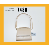 ราคา กระเป๋าเเฟชั่นผู้หญิงสะพายข้างทรงกล่อง No 7480 NE NA Collection Bag (21118016233)
