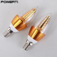 ราคา หลอดไฟเทียน Led 220V 5W E14หลอดไฟประหยัดพลังงานอลูมิเนียมกันน้ำ (21235371488)